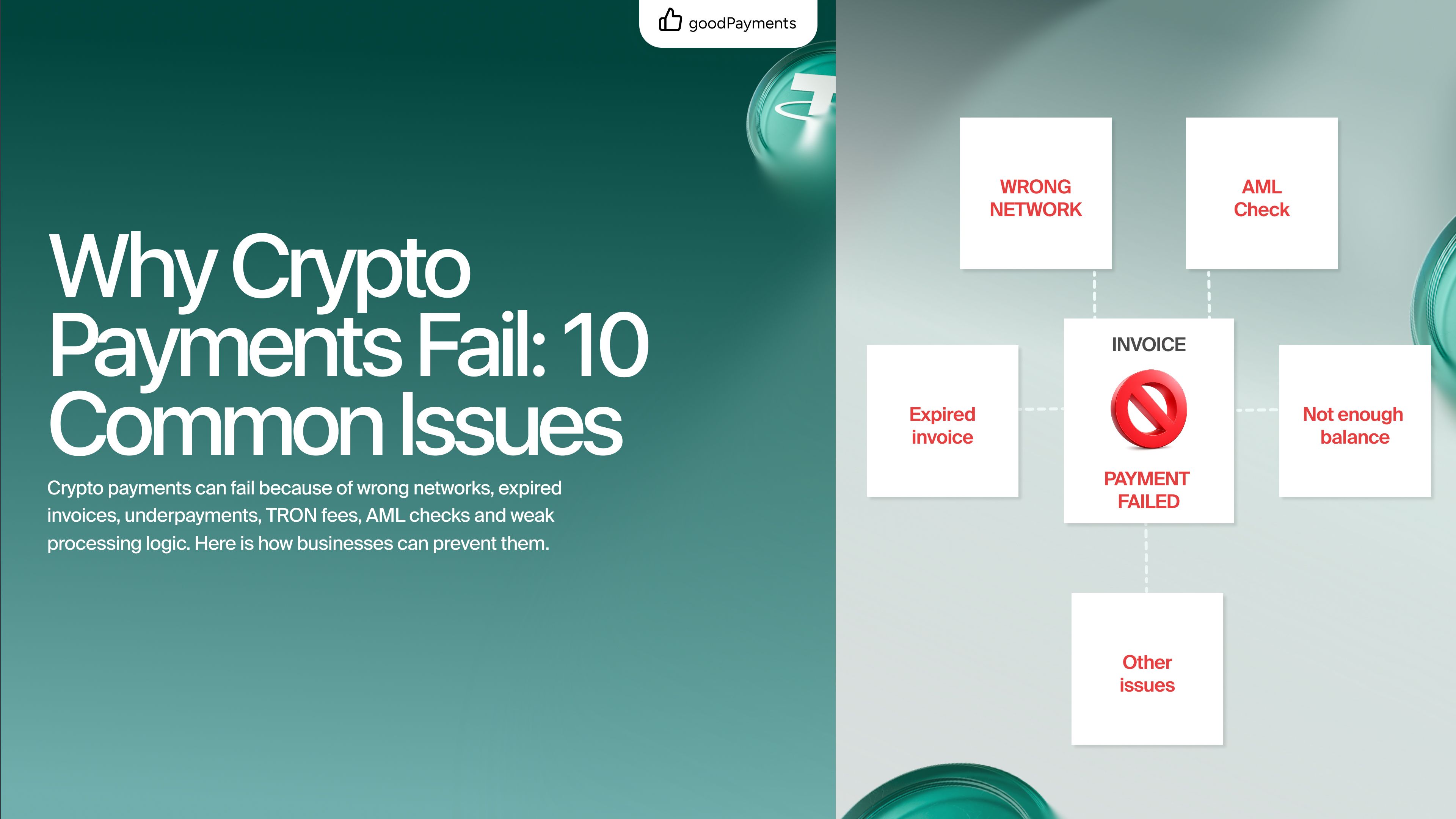 Why Crypto Payments Fail: 10 Common Issues (And How to Prevent Them)